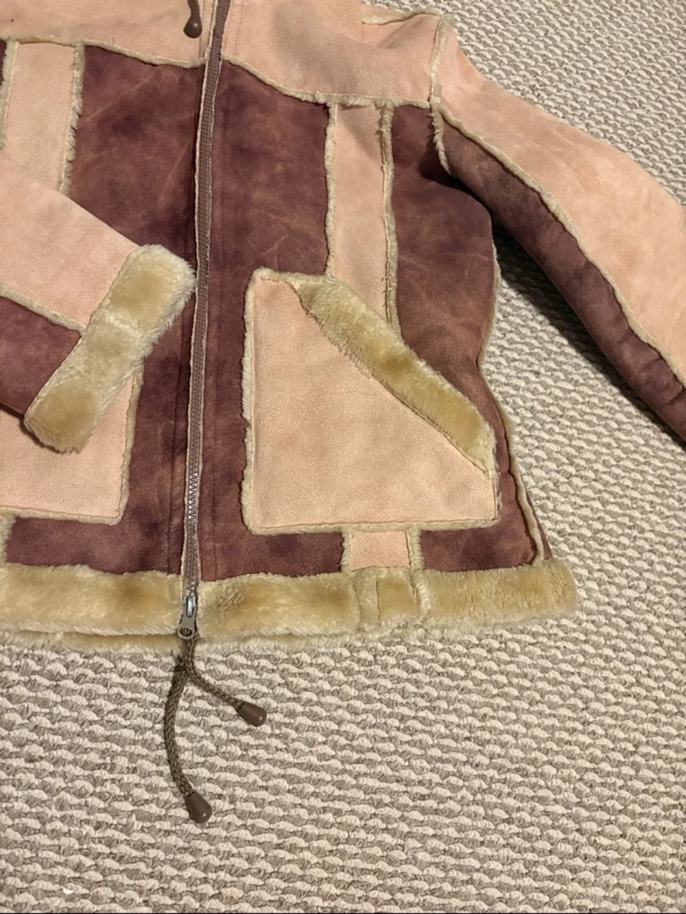 Two-tone Fur Jacket - Picture 3 of 5